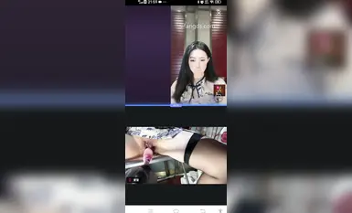 Douyin [Yin Xiaotong] Dual-angle na live na broadcast ng masturbesyon gamit ang isang sex machine, nagtitiis ng kasukdulan at walang tigil na nanginginig (2)
