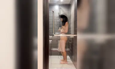 Jalang Taiwan dengan badan sempurna, melancap dan melakukan hubungan seks di luar rumah, klimaks di Ahegao (4)