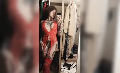 Tatu liar, cincin kemaluan yang mendominasi, selebriti Internet bernilai tinggi, badan sempurna, klip kebajikan bocor, lihat sahaja (2)