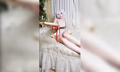 高顏值超淫母狗，自慰啪啪高潮臉，被內射小穴灌滿精液 (3)