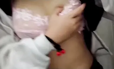 청순하고 귀여운 소녀 "샤샤오한" 복지 컬렉션_청순한 몸매_음탕한 영혼_버스 위에서의 온갖 대조적인 행동_순백의 달빛이 너무 요염해 (6)