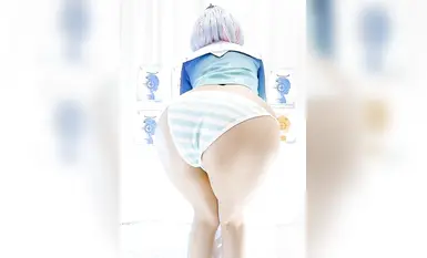 of的cosplay博主，身材还是挺不错的，各种活儿也都有，可惜又是个无头博主，各种c服倒是撸点挺强的(4)