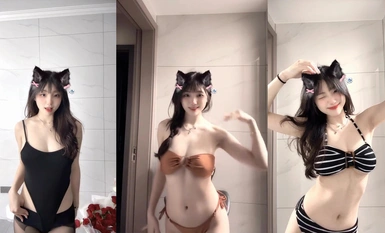 抖音網紅【寶貝77】集高顏值與極品身材於一身的反差婊  (9)