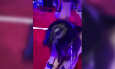 母狗跪在地上，_被爸爸一耳光扇飛