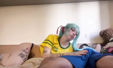 【Amberzinha】巴西初音未來口活精液射在嘴裡