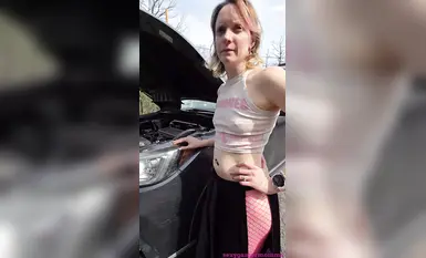 【SexyGamerMomma】獎勵幫忙修車的陌生人