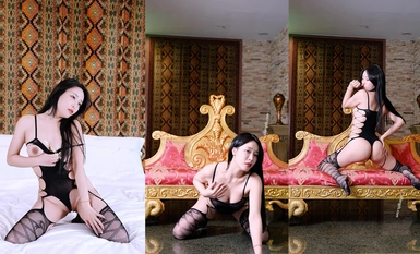 New product in June, high-value model [Yui] ultra-clear private shooting, one-piece hollowed-out sexy milk and force, a thin line of fat abalone full of temptation-2