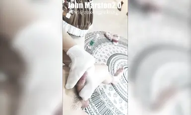 【johnmarston】洛麗塔肉絲棉襪足交 (8)