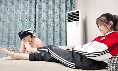 【Perkara dengan Gadis Berjiwa】Latihan Gadis Berganda, Sukan Kumpulan, Kompilasi Footjob (1)