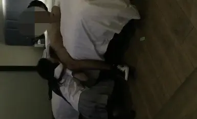 91 พระเจ้านัดพบกับนางแบบ Taobao สุดสวย_ผ้าไหมสีดำ JK ขายาว