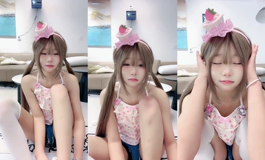 2005 cute little loli corn mm live show stockings legs, masturbation spray pink pussy (2)