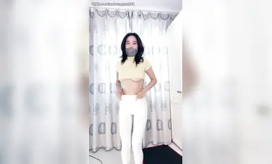 섹시 언니 [댄스 선생님 치치] 반짝이 스타킹 하이힐 댄스 유혹 소품 더블 삽입 항문 고속 자위 (15)