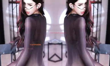 【桃一】開檔連體黑絲_道具狂插