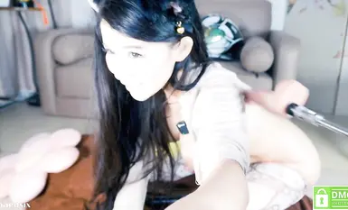 極品身材噴水女神【Baeasian】二次元動漫絲襪宅妹和知性大姐姐的反差沖擊！蒙眼炮機抽插像mg一樣後噴-4