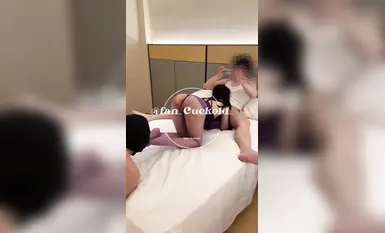 【飯飯吖】3P_紫色情趣_NTR