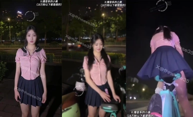 [샤오메이 미요키] 공유 자전거 좌석에 가짜 딕을 묶고 거리를 여유롭게 달려보세요