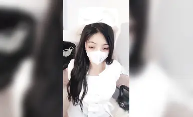 ตุ๊กตาแพนด้าสุดเท่ อกใหญ่ ชุดพยาบาลเทพธิดา ยั่วยวน ล้วงนิ้ว สำเร็จความใคร่ (4)