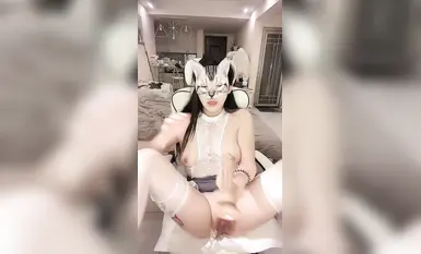 청두 쉬 뤄쉬안 통통 여신 슈퍼 스위트, 화이트 타이거 홀, 소품 버스트 플러그 재미 (1)