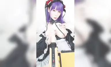 Okada Yui cos #OL #สำเร็จความใคร่ #พุ่ง #อกใหญ่ #ผ้าไหมสีดำ #แฟนเทีย #ปืนกล (18)