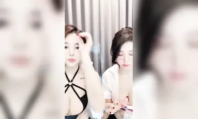 最も美しい二人の巨乳女神のライブ放送コレクション（18）