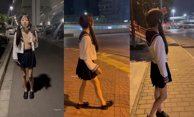 최고의 뷰티 야외 노출 (4)