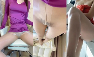 ティックトック【レモンは酸っぱくない】有償福祉カスタマイズハイヒールストッキングユジエノーストッキング全裸ダンスオナニー（1）