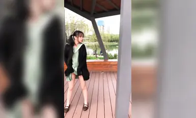 【시멍 스튜디오】더블 포니테일 슈퍼 귀여운 소녀 마우치 누드 하우스 댄스 야외 누드 댄스 공원 노출 (1)