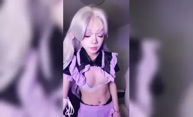 Người đẹp Tiên Linh Dương! Trang phục hầu gái cosplay, đạo cụ đẹp thủ dâm nước trắng, khiêu vũ khỏa thân siêu đỉnh! (1)