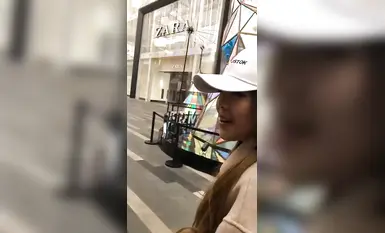 鴨舌帽美女車內口交，逛街露出，試衣間裸體 (4)