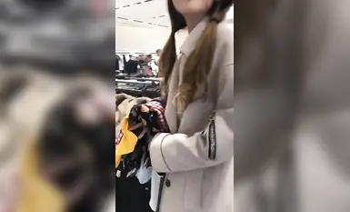 鴨舌帽美女車內口交，逛街露出，試衣間裸體 (4)