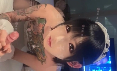 mo你別哭 高價私密視頻第三彈 ，抖音極品反差網紅，超高顏值符文戰士，188cm巨乳模特，超高顏值口交性愛啪啪