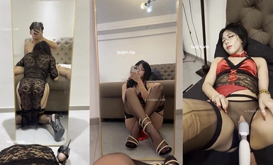 최고의 안경과 섹시한 여주인공, 금주인이 닭을 먹고 섹스할 수 있는 검은 실크와 뚱뚱한 엉덩이, 메인 하이엔드 본모습(2)