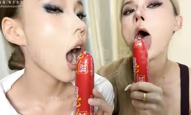 膽膽-雙人濃妝加倍，你的有這么粗嘛？試著代入一下吧～合拍的雙人阿黑顏。