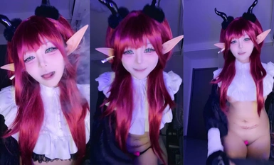 서큐버스의 밤 밤에 뚱뚱한 서큐버스를 원하시나요? 서큐버스 뿔로 섹시한 밤의 유혹을 느껴보세요 (1)