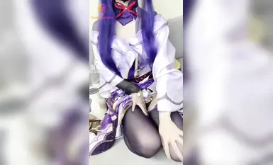 網紅極品白虎福利姬【初戀小安】雷電將軍cos-多汁蜜穴