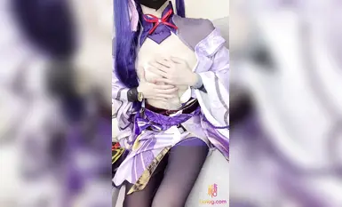 網紅極品白虎福利姬【初戀小安】雷電將軍cos-多汁蜜穴