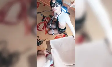 肌肉男調教母狗-調教聽話小母狗 (5)