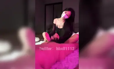 Foot control footjob-Queen style, sexy black off-shoulder dress, hubad na paa na sobrang bilis ng titi, verbal humiliation_1