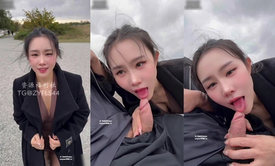 汐夢瑤-雨天戶外阿黑顏內射，緊張刺激。