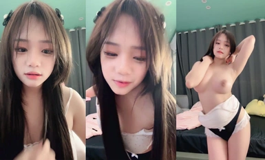 Vixen yang menggoda, seorang wanita muda berpayudara tinggi, kecantikan berpayudara besar semulajadi dengan wajah muda, payudara lembut dan vulva yang cantik. (5)