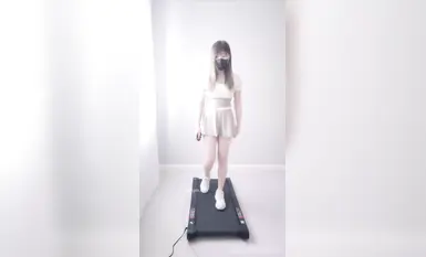 ❤️Soalan Kecil｜Pameran Memalukan_Mempamer Sambil Bersenam Di Atas Treadmill Sambil Memakai Seluar Kesucian