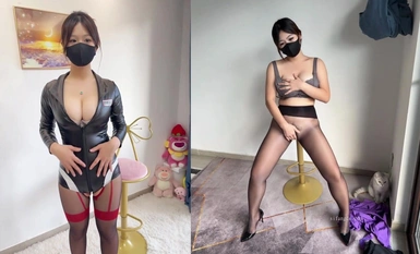 Người phụ nữ trẻ đẹp của Douyin [Mẹ của Qiqi] có bộ ngực lớn và đôi chân dài, tất lụa quyến rũ, điệu nhảy khỏa thân quyến rũ và thủ dâm (1)