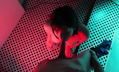 P站百萬粉絲露臉日本網黃「obokozu」穿著紅色內衣的日本繼妹展示她的深喉技巧 (2)