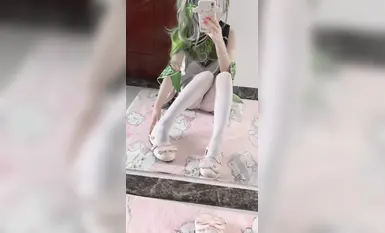 Twin-tailed, big-breasted, white-tiger loli beauty [Meow Little Orange] JK sailor uniform erotic seduction props masturbation video welfare (10)