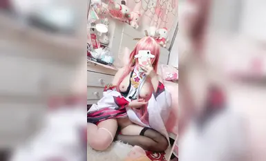 Twin-tailed, big-breasted, white-tiger loli beauty [Meow Little Orange] JK sailor uniform erotic seduction props masturbation video welfare (11)