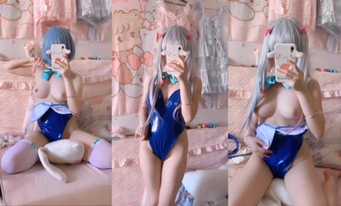 ツインテールで巨乳で白虎ロリ美女【ニャンちっちゃいオレンジ】JKセーラー服エロ誘惑小道具オナニー動画福利厚生（7）