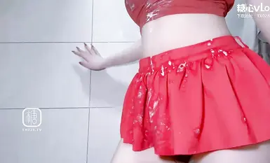 [Ghairah Bilik Mandi] Little Candy - Mandian Susu, Payudara Cantik, Badan Erotik, Penembusan Zakar Pantas, Lubang Kecil Harimau Putih, Orgasme, Kekejangan, Inkontinens, Lubang Cantik Mengecut dan Menggetar, Tidak Tahan Lagi~ Ayah