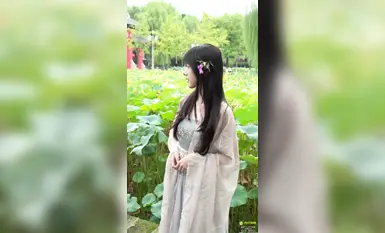 Keistimewaan fotografi model kaki [Lime Film] Gadis tulen dan polos di sebelah [A Huang] Hanfu (2)