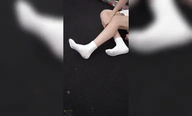 足模摄影福利【青柠映画】邻家清纯少女【阿慌】白袜亮钻(1)