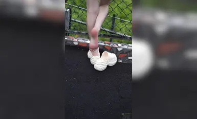 足模摄影福利【青柠映画】邻家清纯少女【阿慌】白袜亮钻(1)